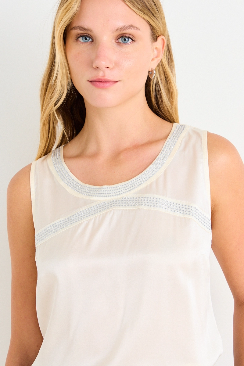 BLUSA LISA CRUDO MUJER ASH - 2