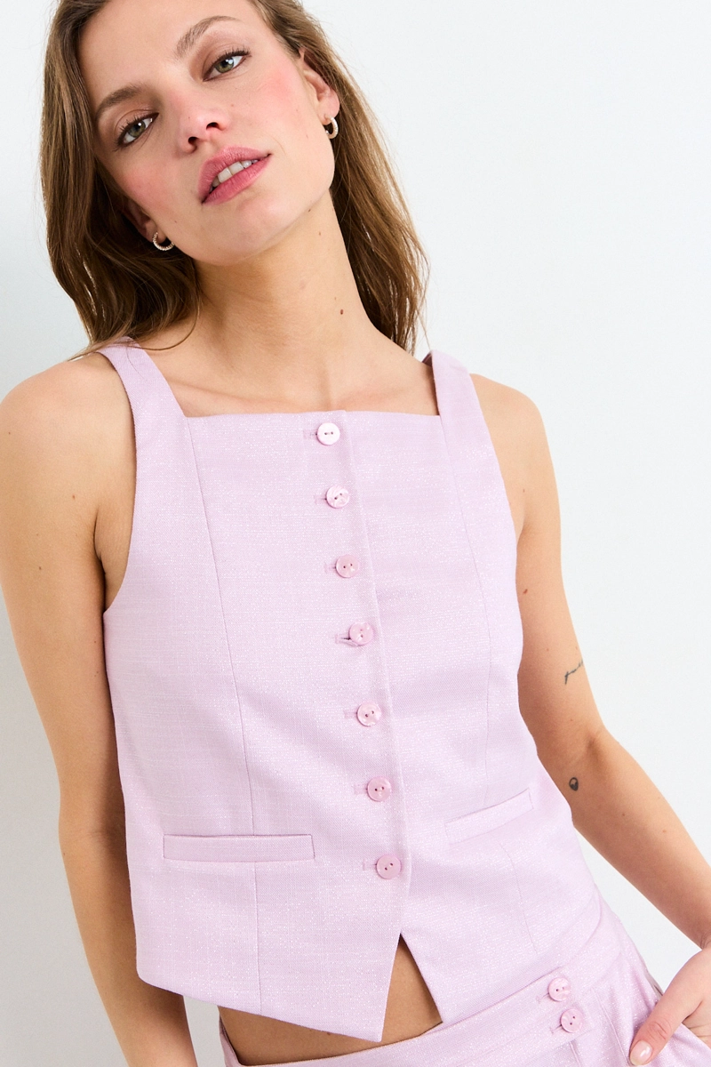 GILET ROSA MUJER IO - 1