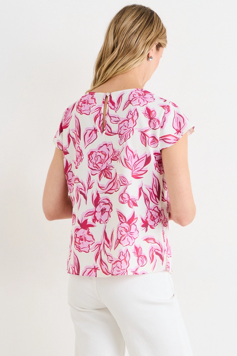 BLUSAS MANGA CORTA ROSA MUJER ASH - 3