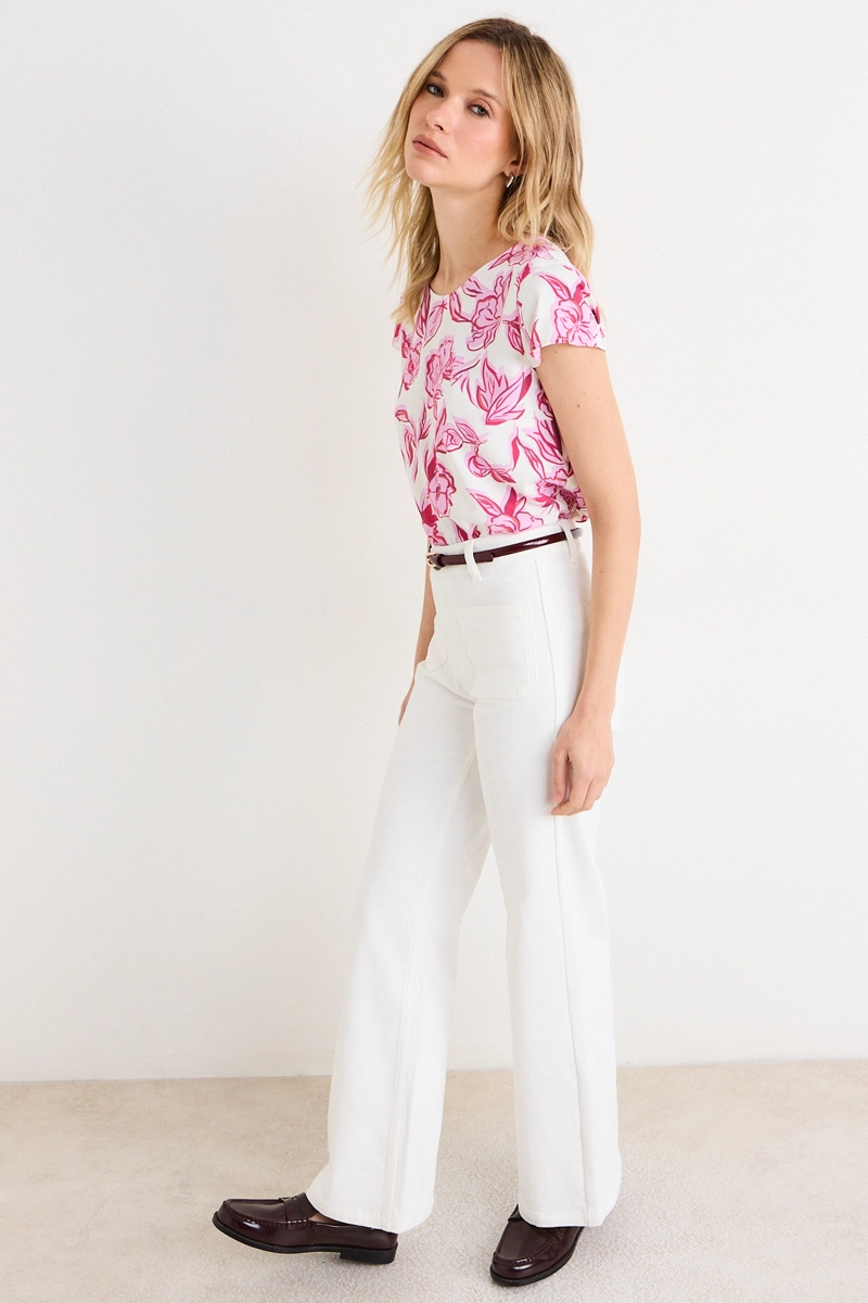 BLUSAS MANGA CORTA ROSA MUJER ASH - 4