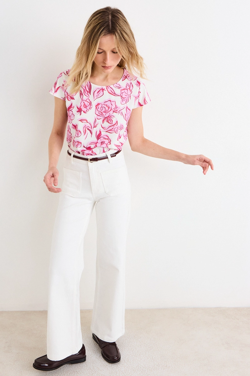 BLUSAS MANGA CORTA ROSA MUJER ASH - 5