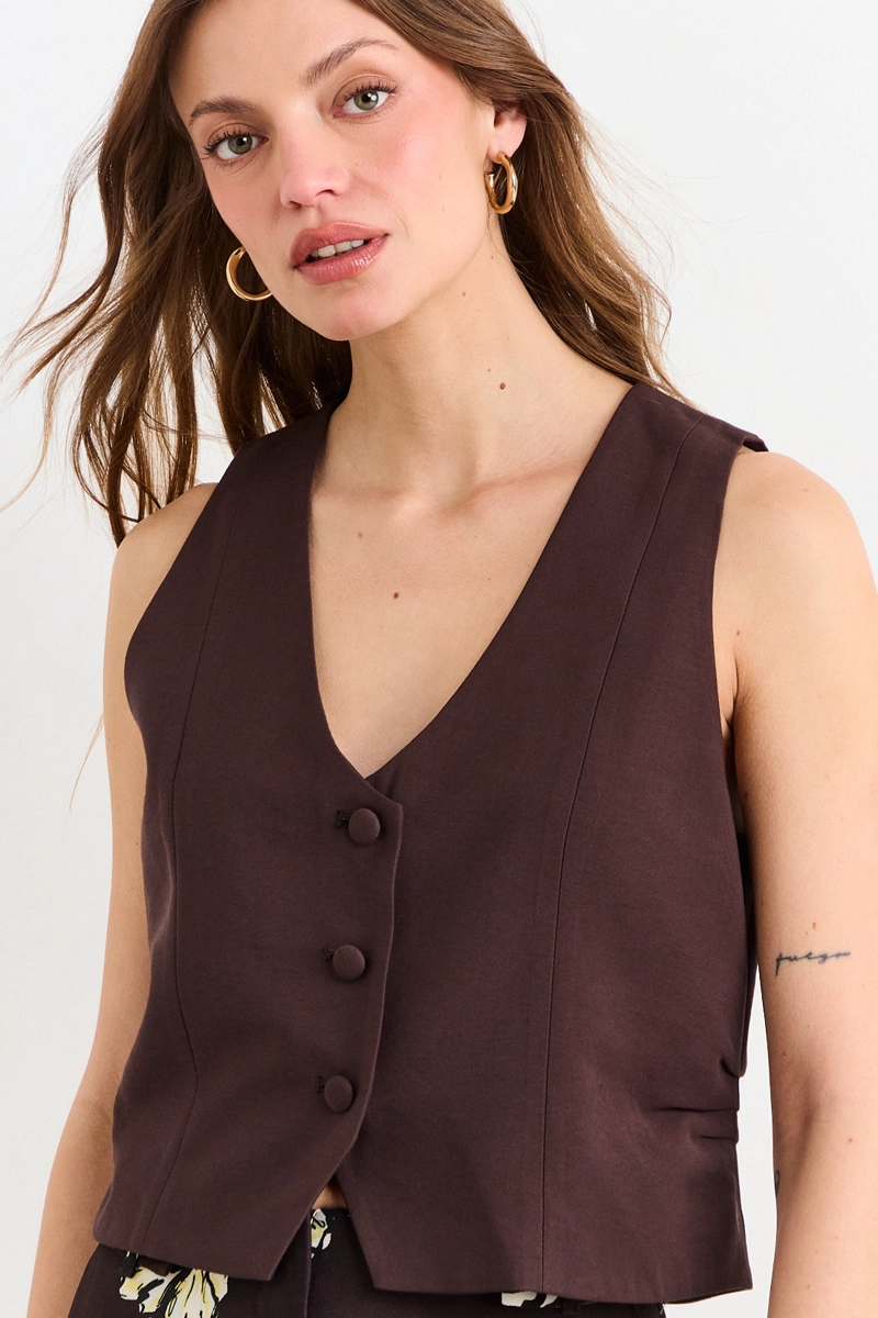 GILET CAFE MUJER IO - 1
