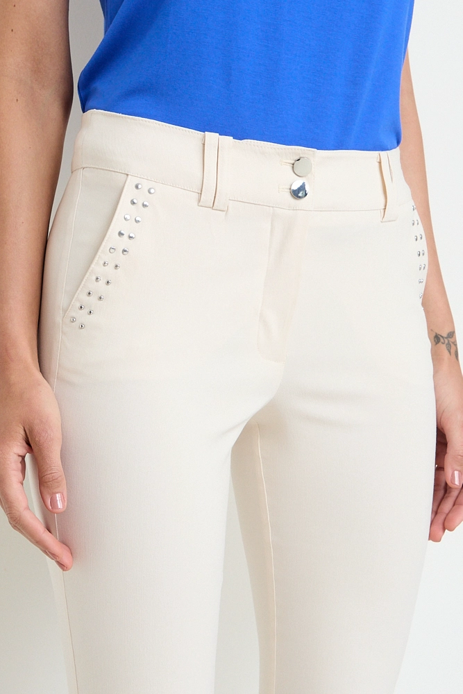 PANTALON LISO BEIGE MUJER ASH - 2