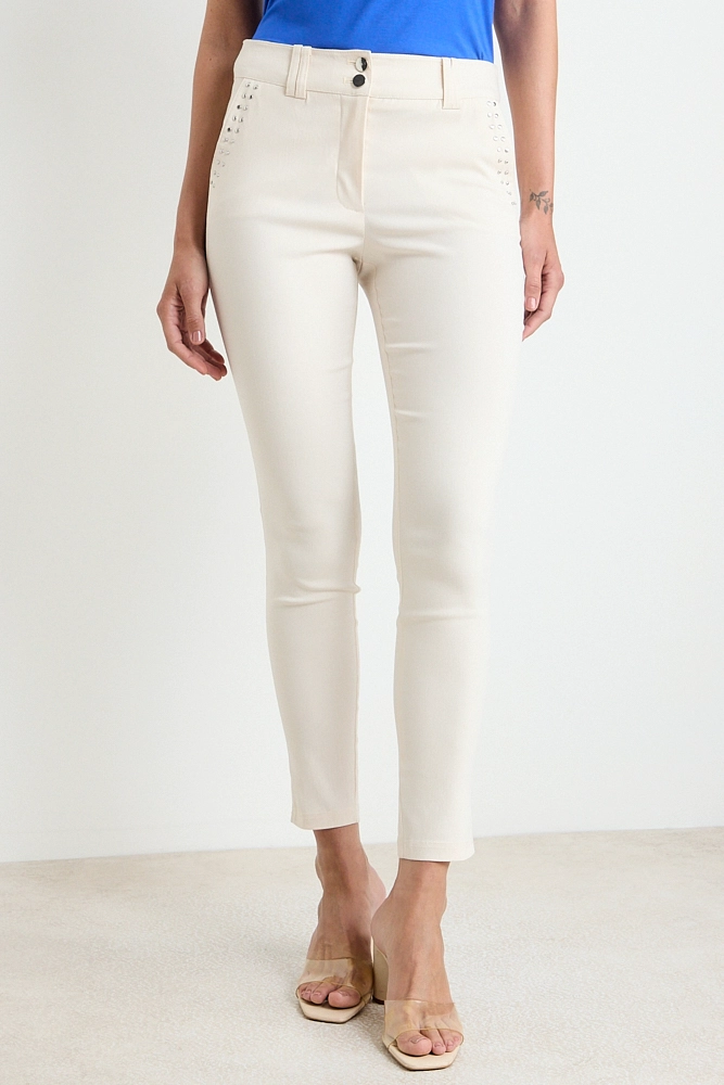 PANTALON LISO BEIGE MUJER ASH - 3