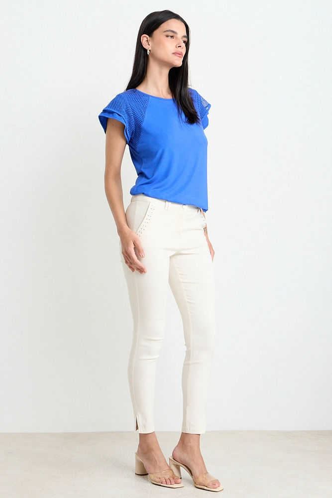 PANTALON LISO BEIGE MUJER ASH - 5
