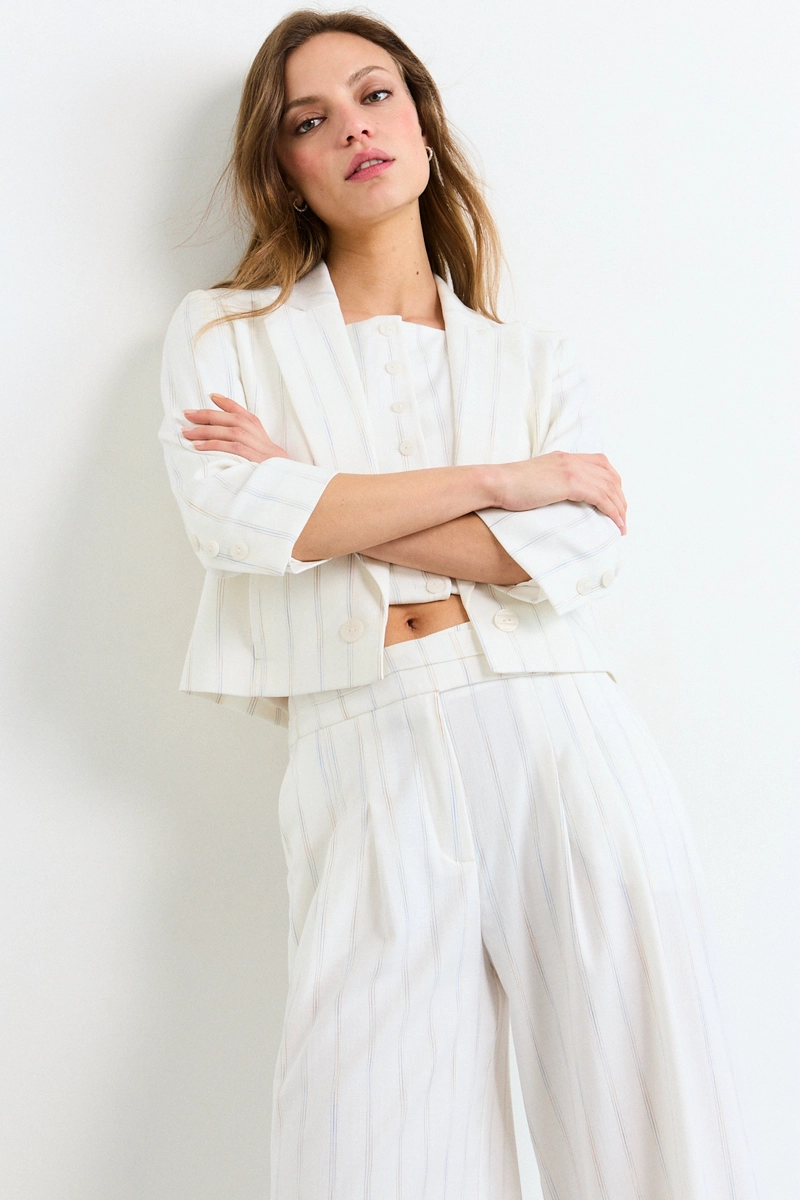 BLAZER CRUDO MUJER IO - 1