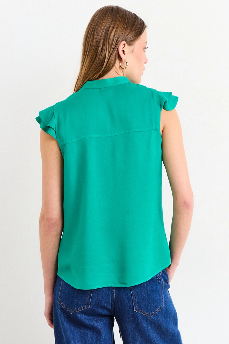 BLUSAS SIN MANGA VERDE MUJER IO - 3