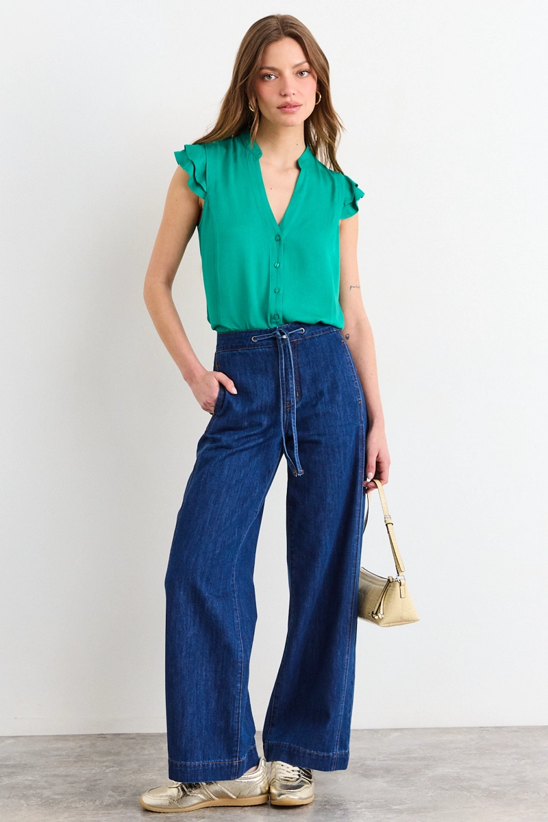 BLUSAS SIN MANGA VERDE MUJER IO - 4