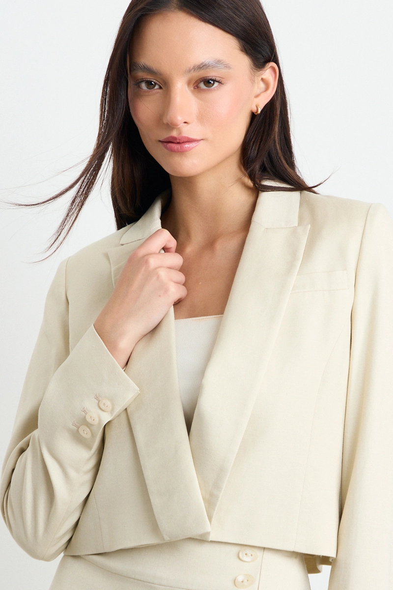BLAZER BEIGE MUJER IO - 1