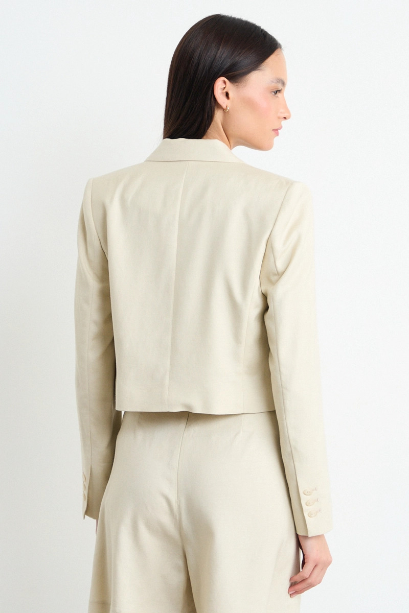 BLAZER BEIGE MUJER IO - 3