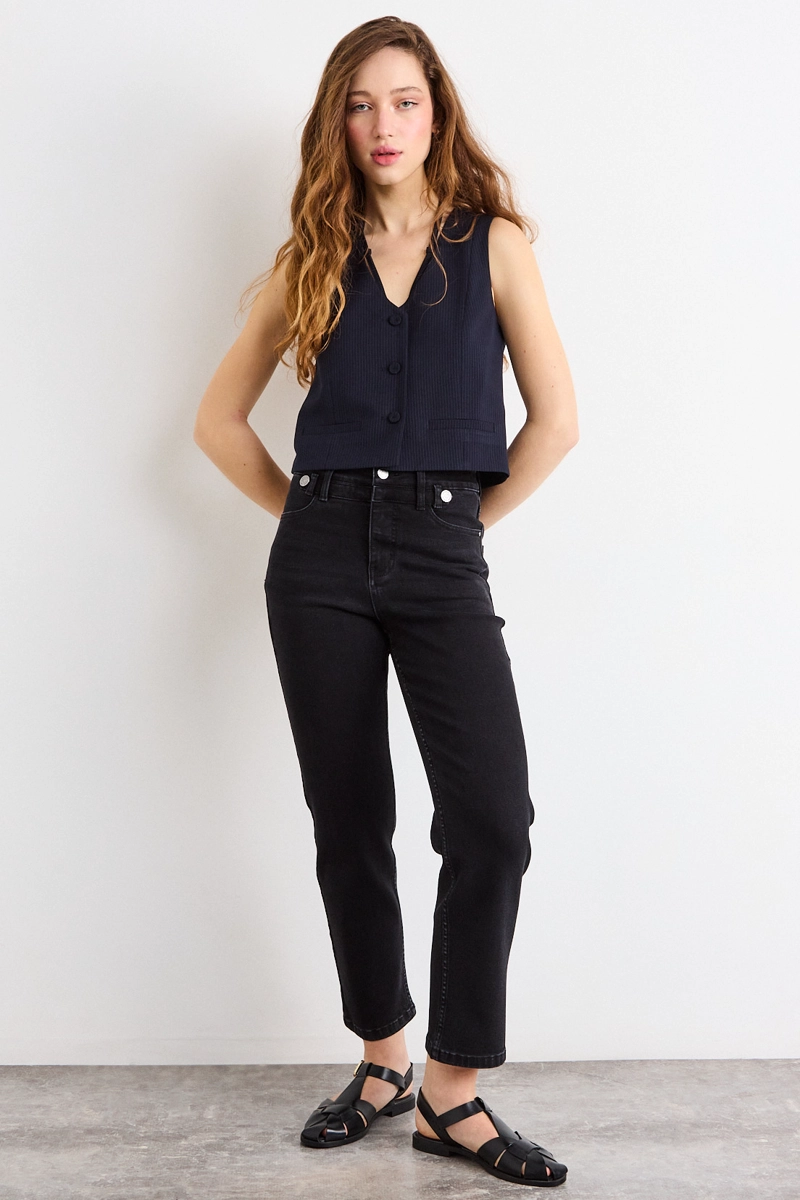 JEANS NEGRO MUJER IO - 1