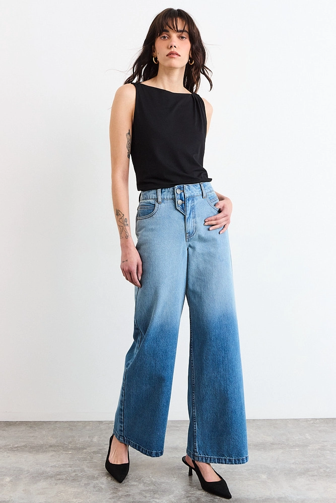 POLERA SIN MANGAS NEGRO MUJER IO - 4