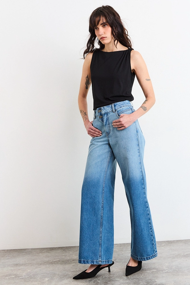 POLERA SIN MANGAS NEGRO MUJER IO - 5