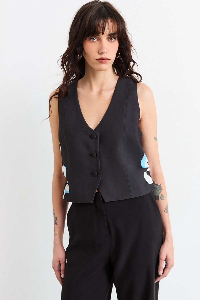 GILET NEGRO MUJER IO - 1
