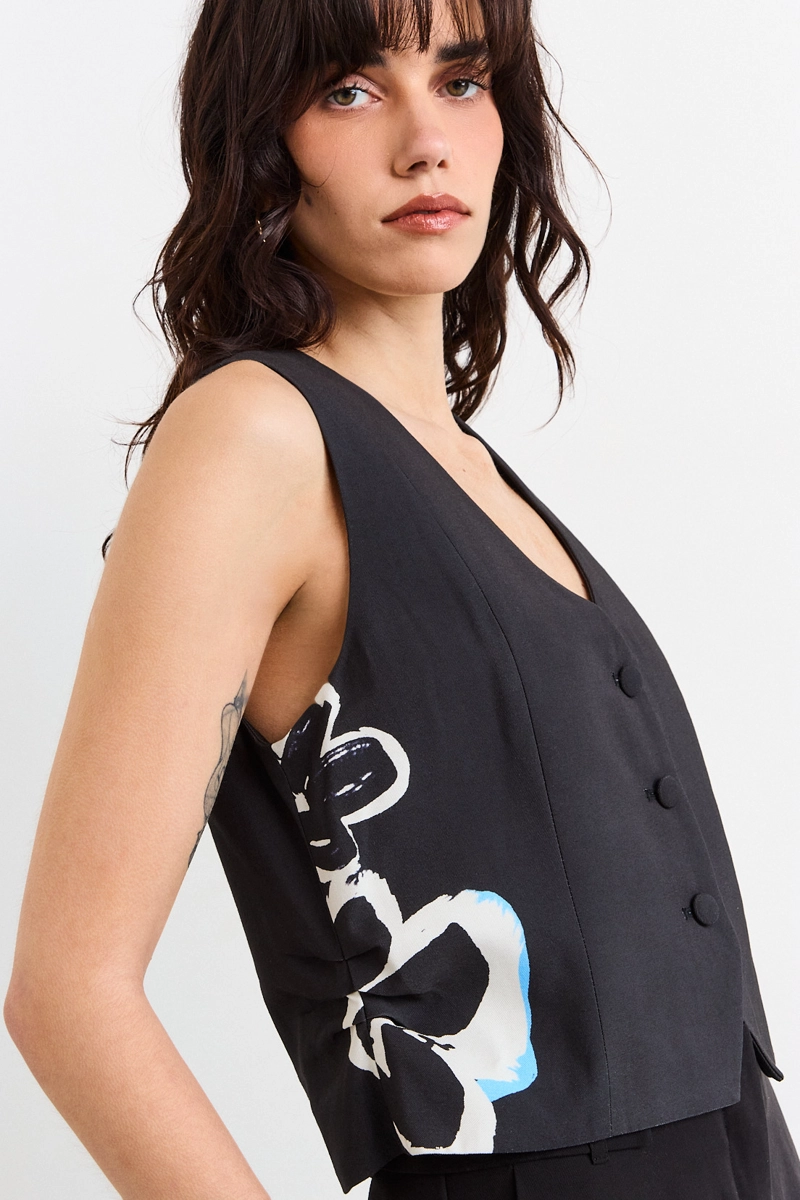 GILET NEGRO MUJER IO - 2