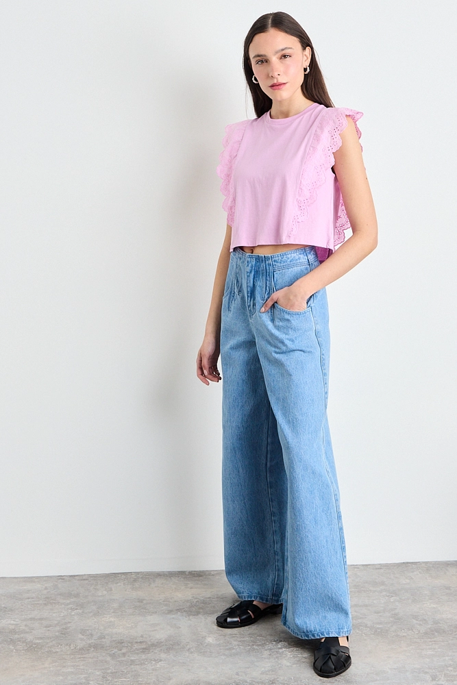 POLERA LISA LILA MEDIO MUJER IO - 5