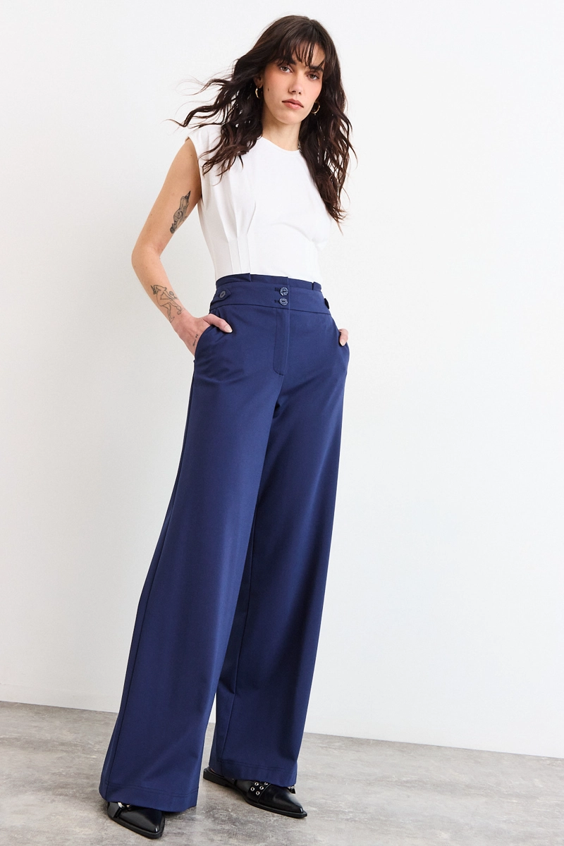 PANTALON AZUL MUJER IO - 1