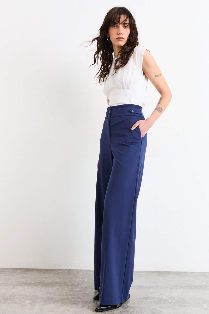 PANTALON AZUL MUJER IO - 5