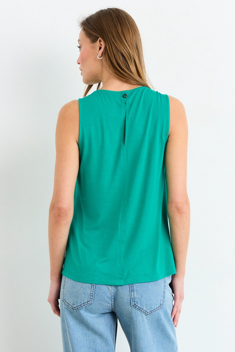 POLERA SIN MANGAS VERDE MUJER IO - 3