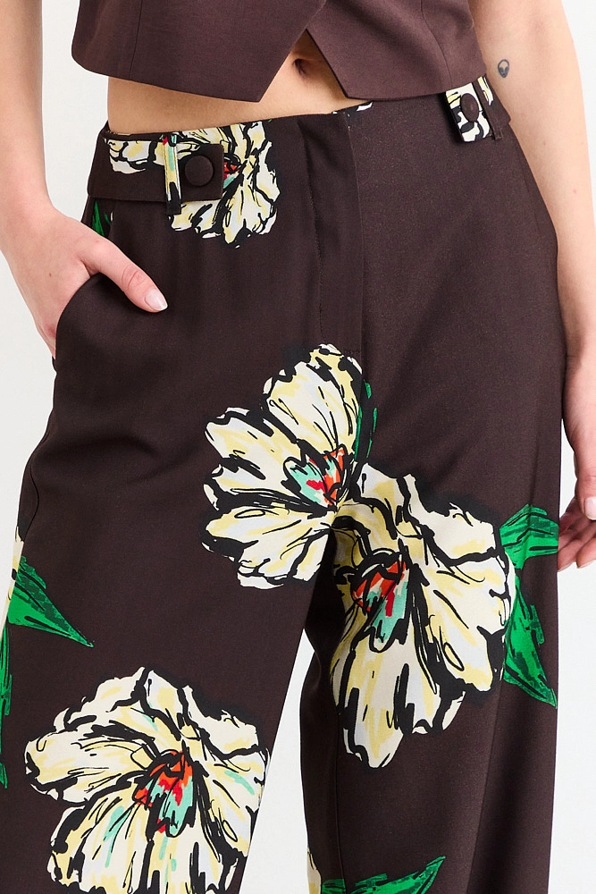 PANTALON CAFE MUJER IO - 2