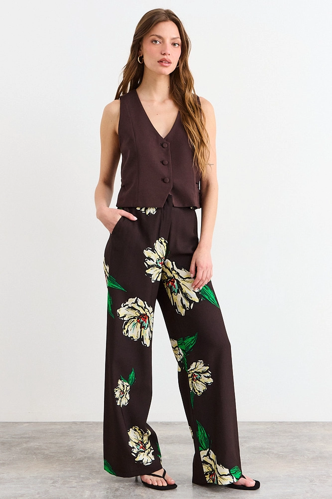 PANTALON CAFE MUJER IO - 5