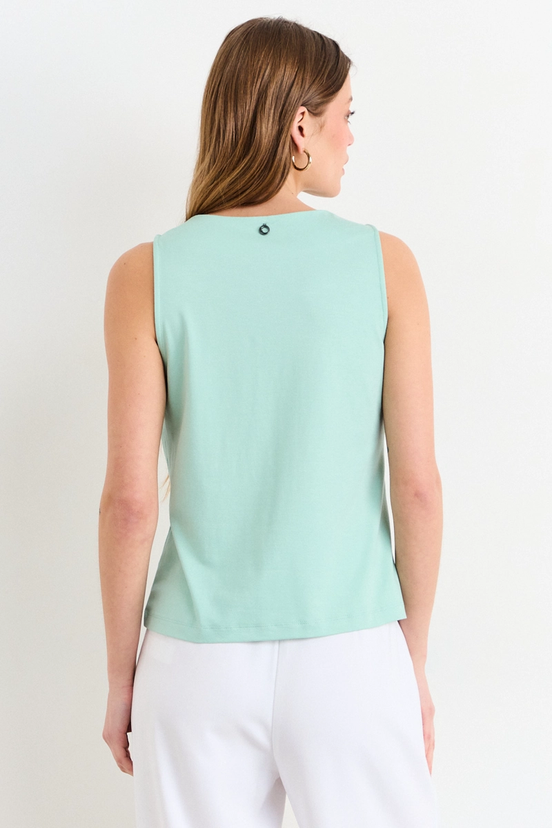 POLERA SIN MANGAS CELESTE MUJER IO - 3