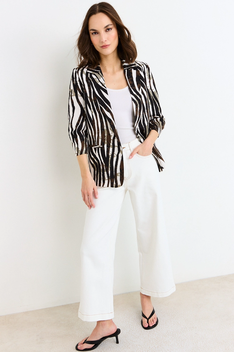 BLAZER CAFE MUJER ASH - 5