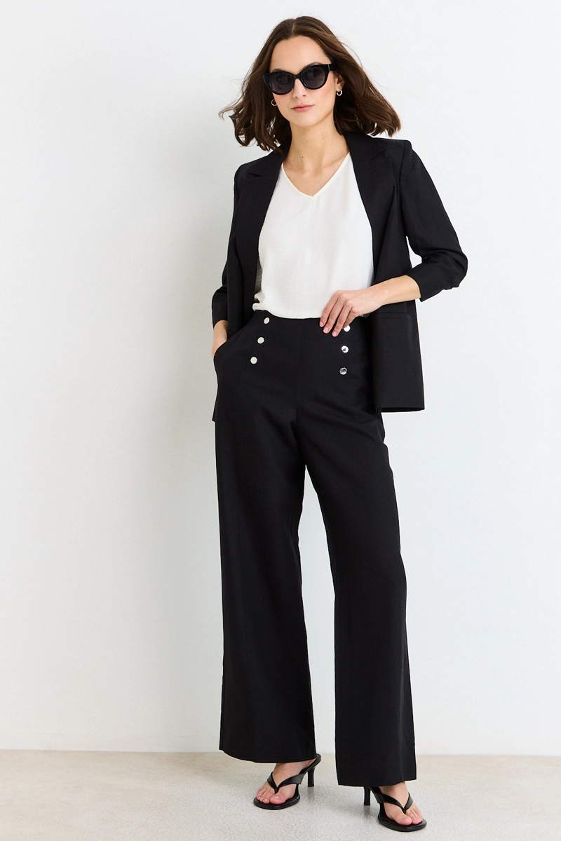PANTALON NEGRO MUJER ASH - 1