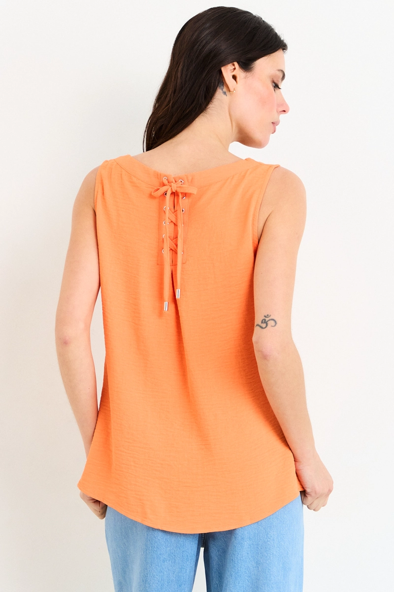 BLUSAS SIN MANGA NARANJO MUJER ASH - 3