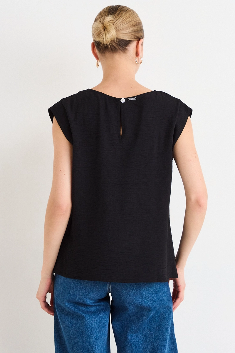 BLUSAS SIN MANGA NEGRO MUJER ASH - 3