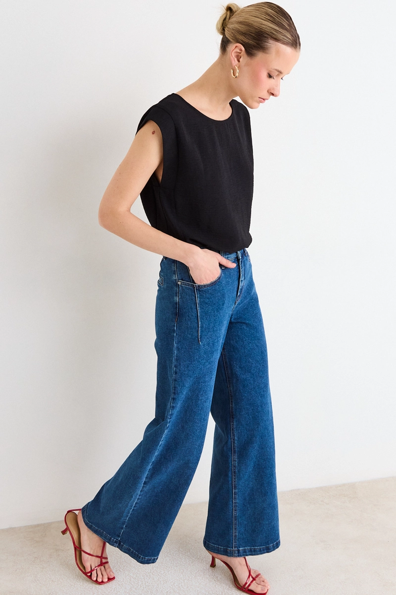 BLUSAS SIN MANGA NEGRO MUJER ASH - 4