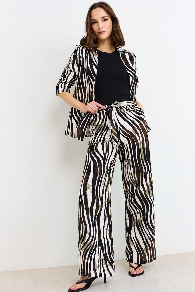 PANTALON CAFE MUJER ASH - 1