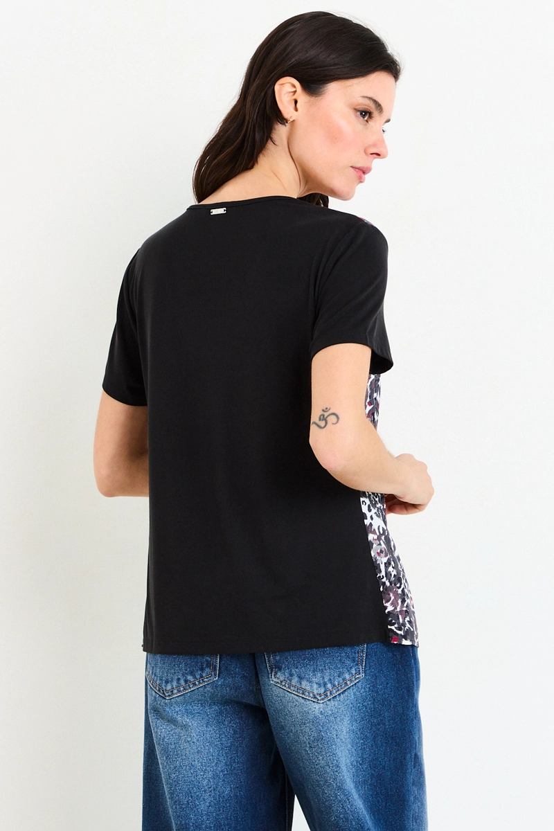 POLERA MANGA CORTA NEGRO MUJER ASH - 3