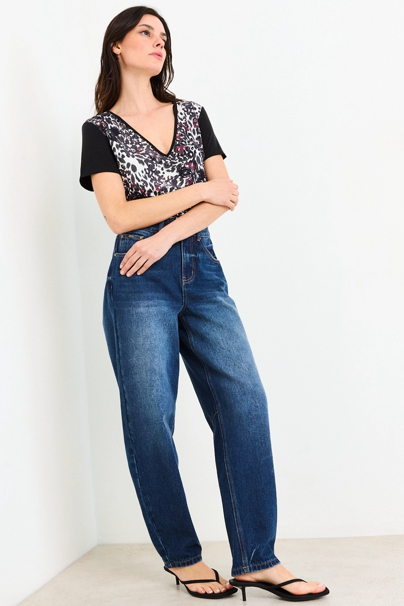 POLERA MANGA CORTA NEGRO MUJER ASH - 5