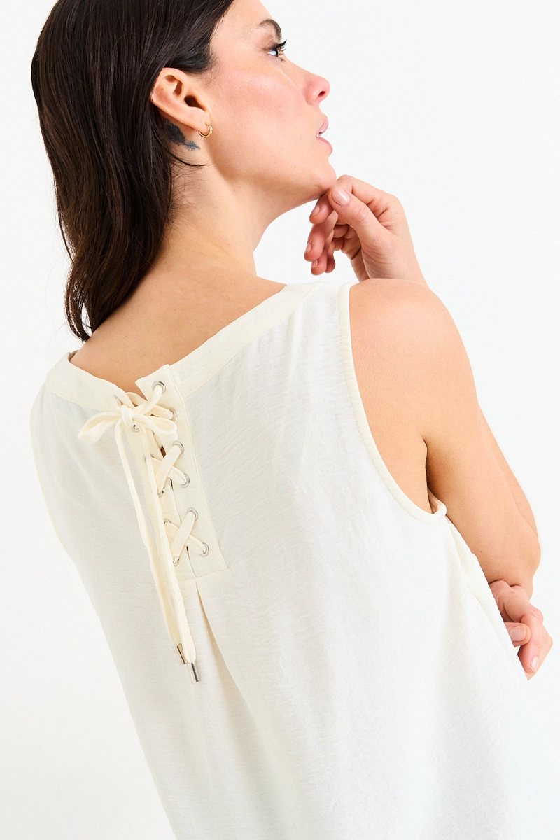 BLUSAS SIN MANGA CRUDO MUJER ASH - 2