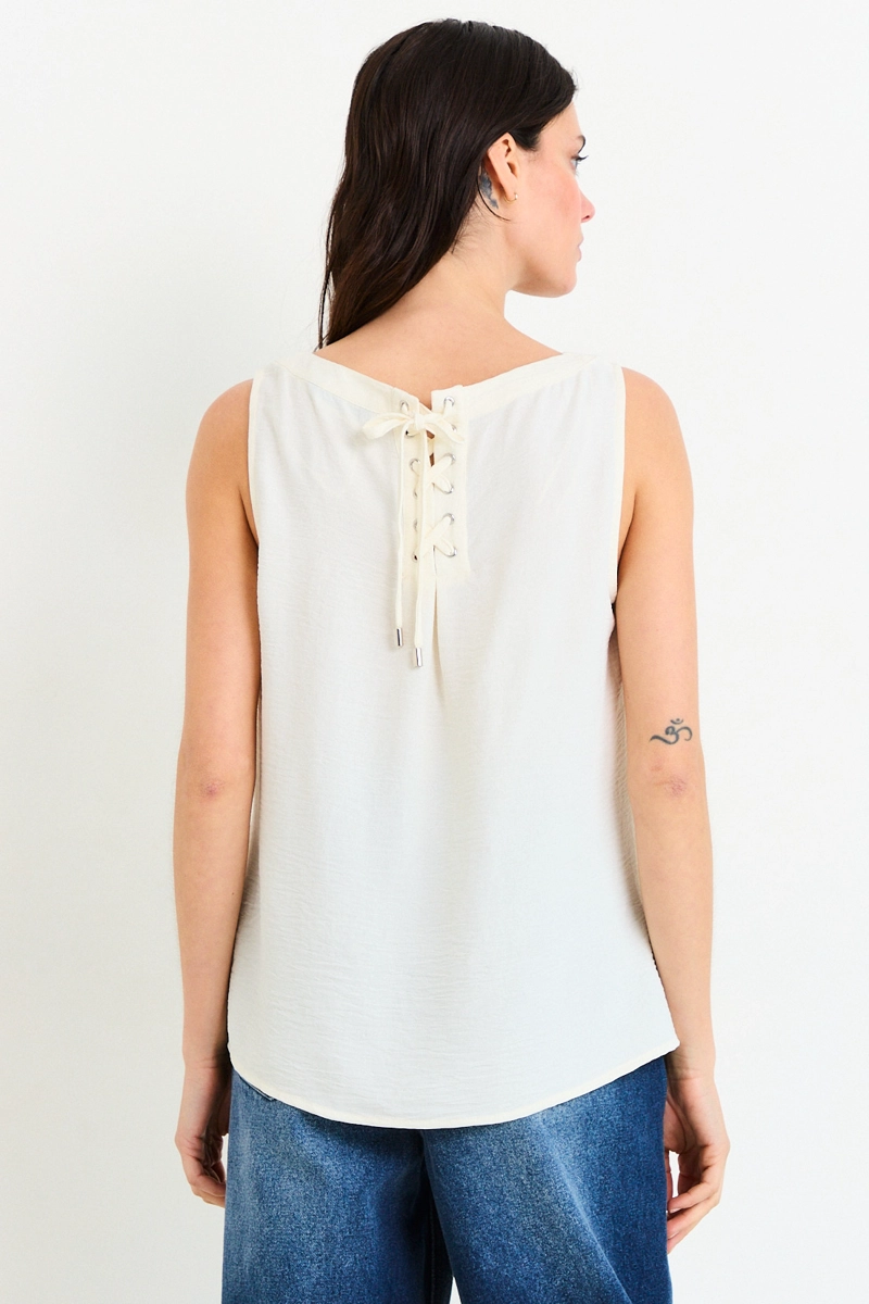 BLUSAS SIN MANGA CRUDO MUJER ASH - 3