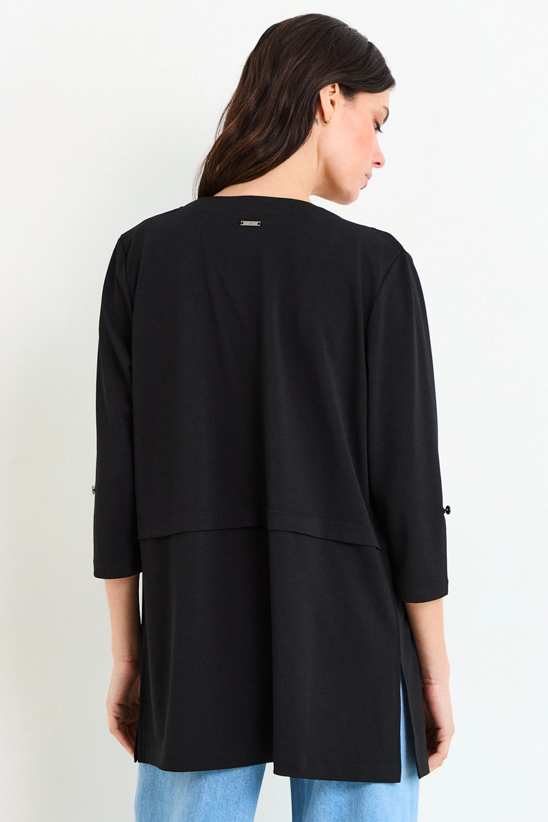 TAPADO ABIERTO NEGRO MUJER ASH - 3