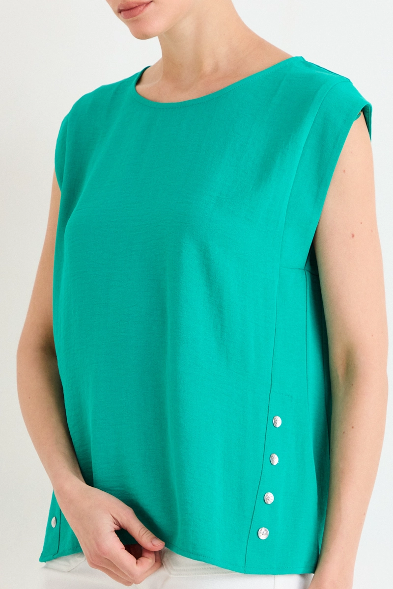 BLUSAS SIN MANGA VERDE MUJER ASH - 2