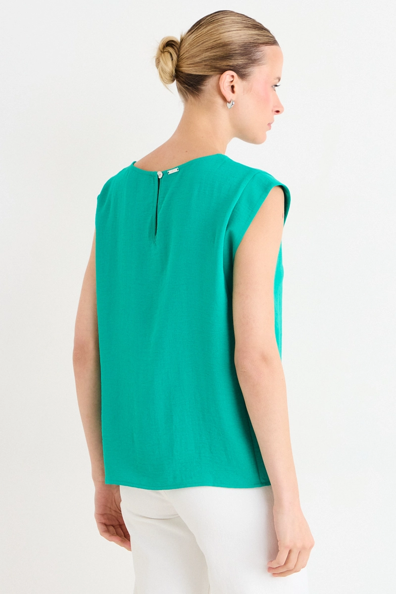 BLUSAS SIN MANGA VERDE MUJER ASH - 3