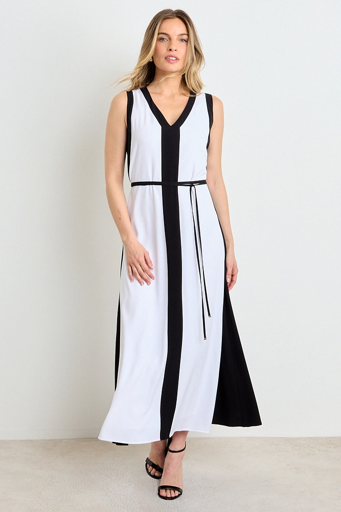 VESTIDO LISO BI COLOR CRUDO MUJER ASH - 2