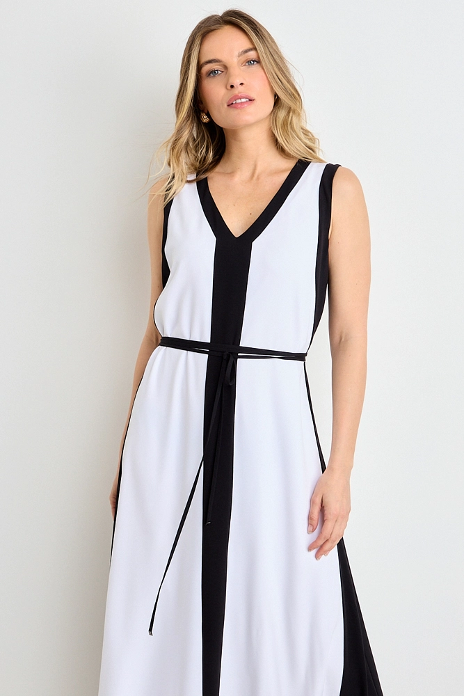 VESTIDO LISO BI COLOR CRUDO MUJER ASH - 3