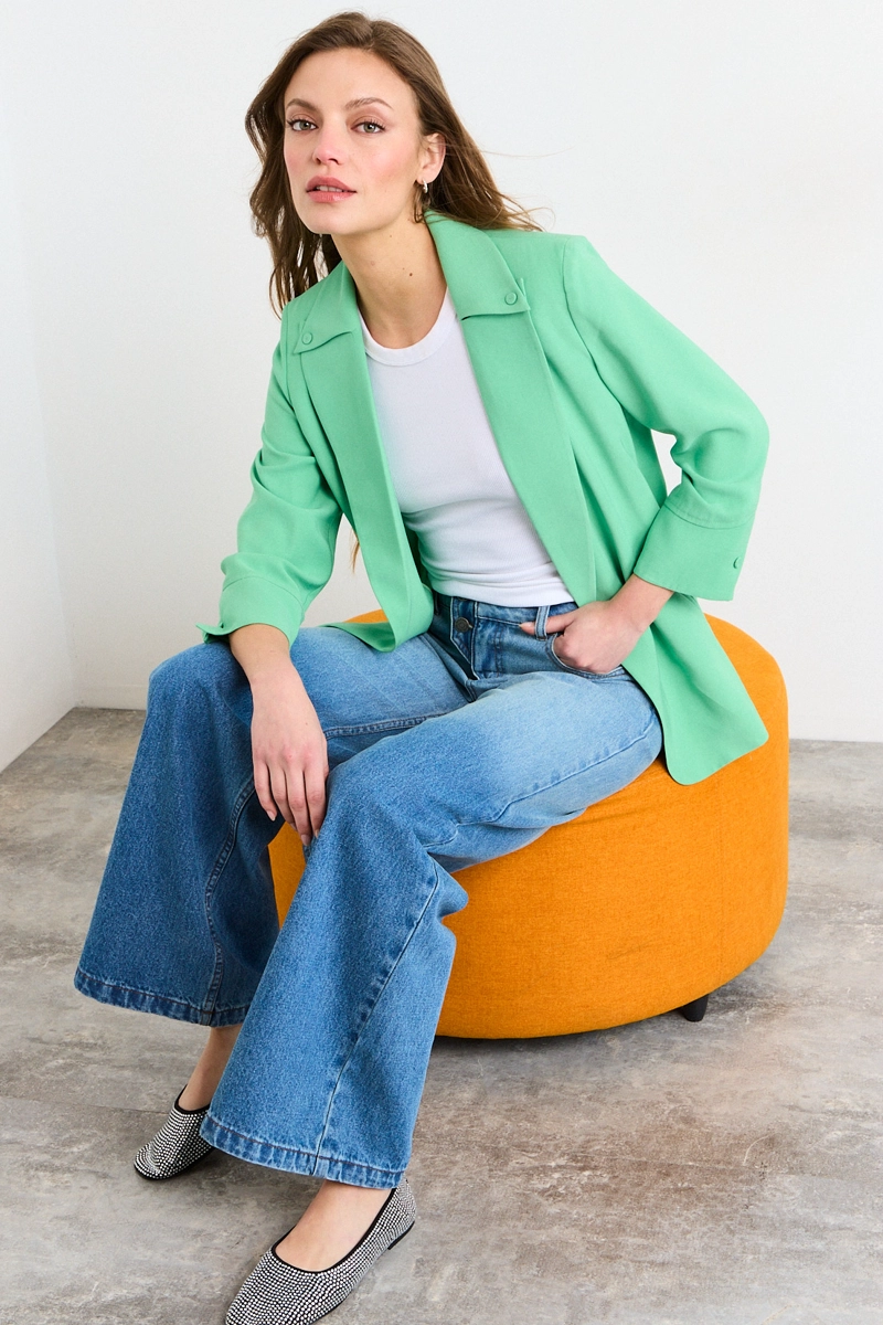 BLAZER VERDE MUJER IO - 4