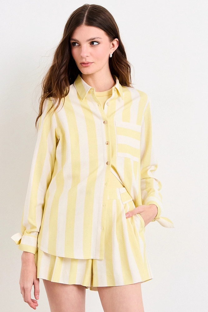 BLUSAS MANGA LARGA AMARILLO MUJER IO - 1