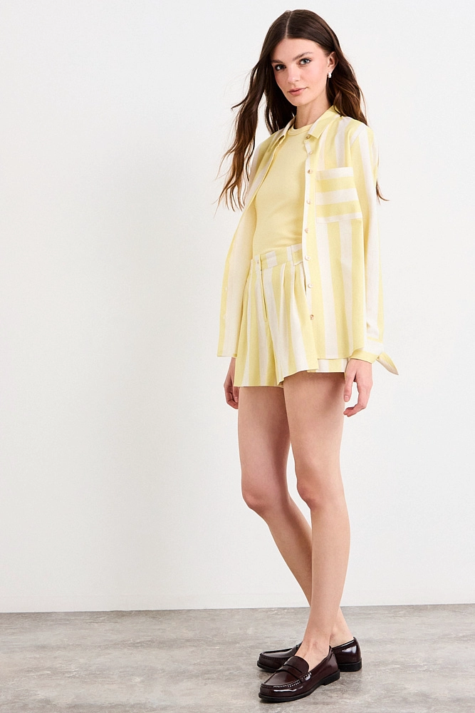 BLUSAS MANGA LARGA AMARILLO MUJER IO - 4