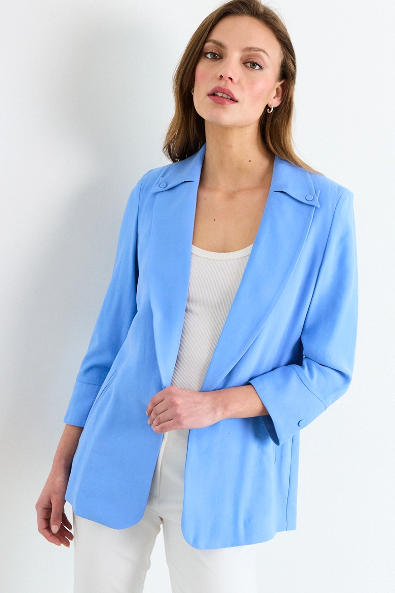 BLAZER CELESTE MUJER IO - 1