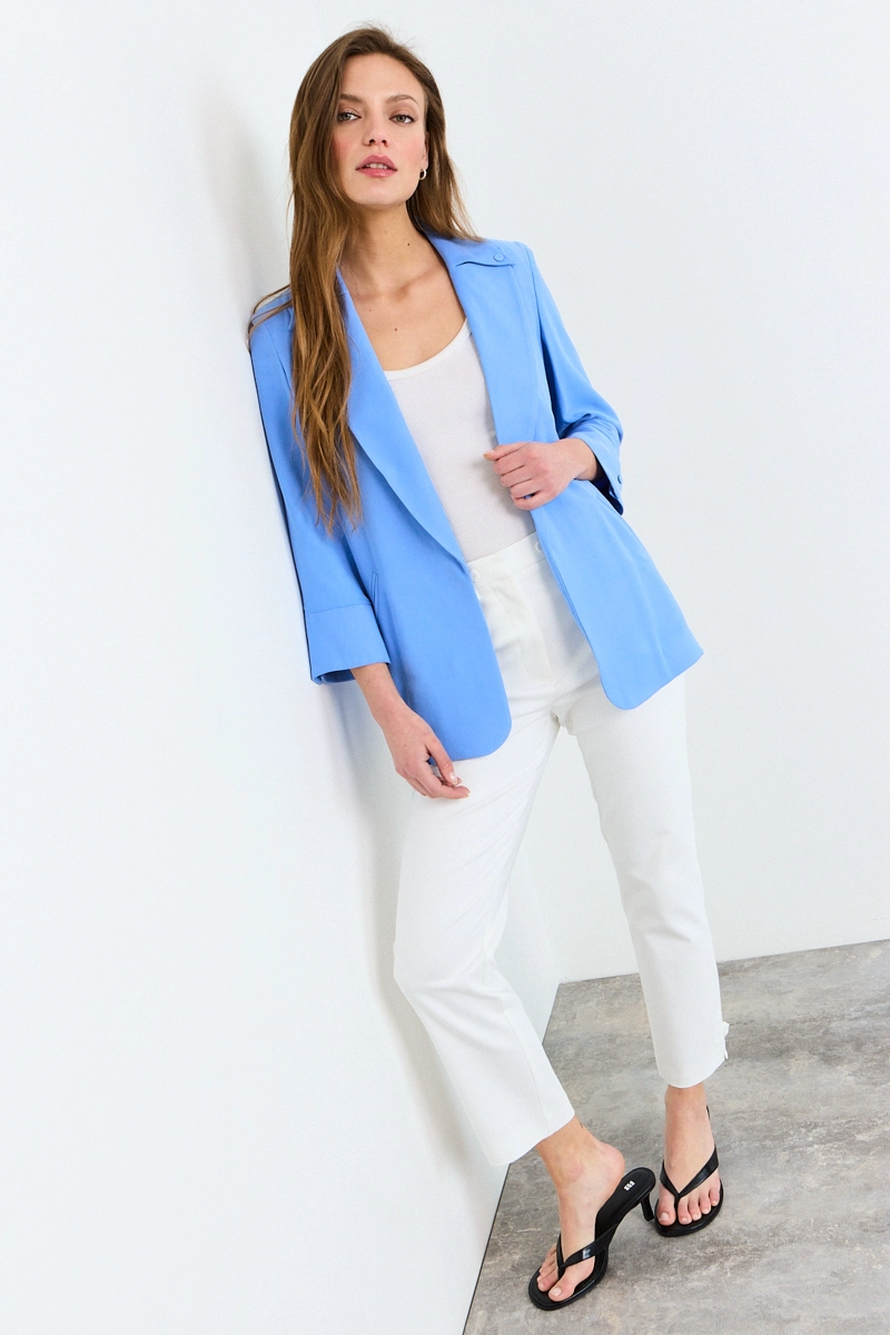 BLAZER CELESTE MUJER IO - 4