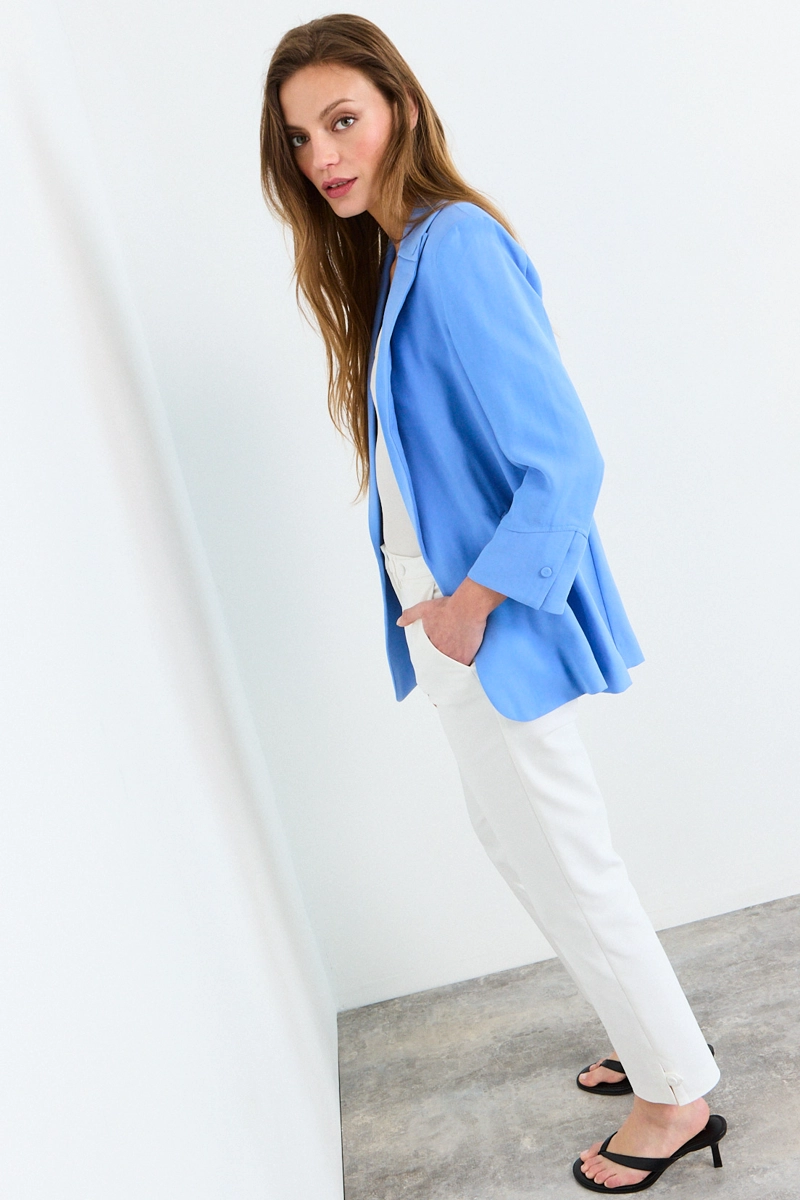 BLAZER CELESTE MUJER IO - 5