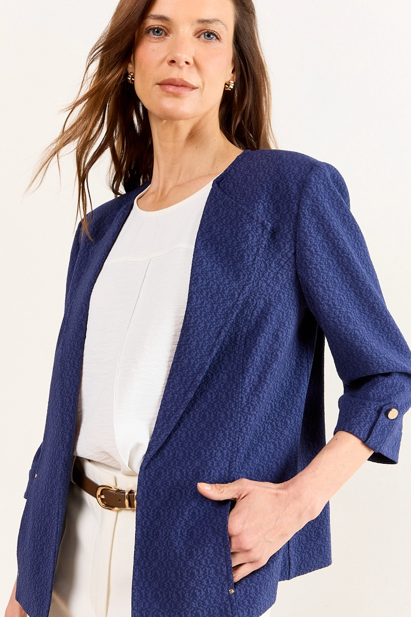 BLAZER AZUL MUJER MA GRIFFE - 1