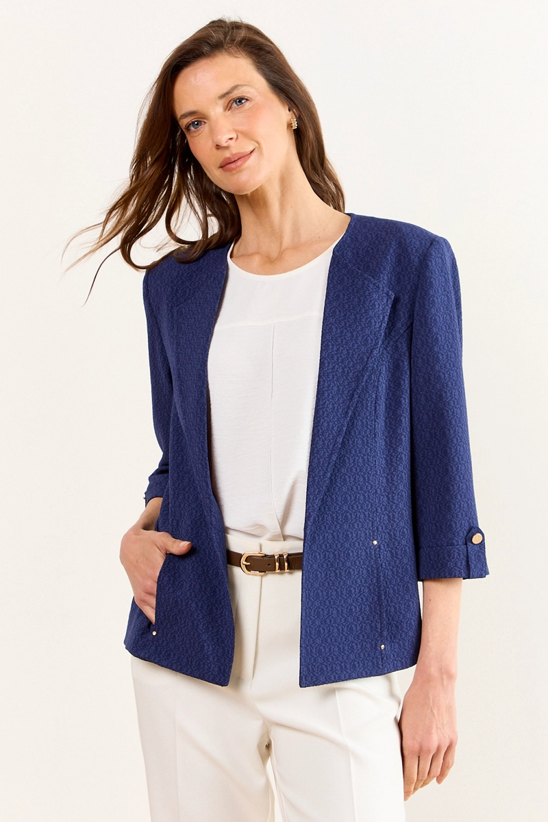 BLAZER AZUL MUJER MA GRIFFE - 2