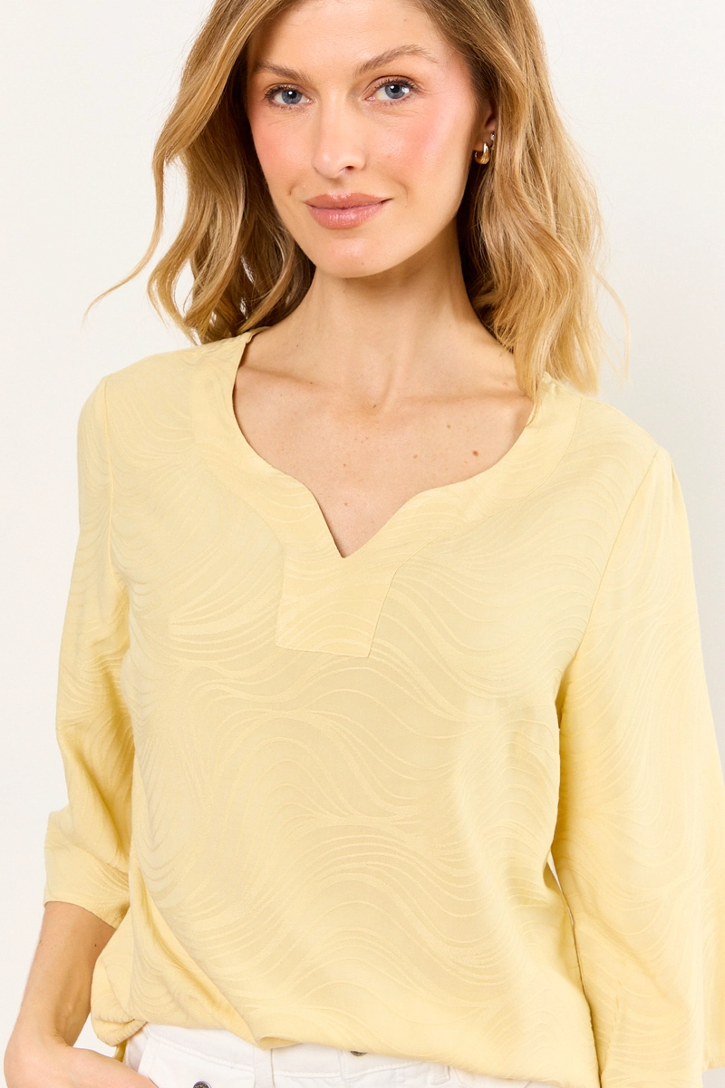 BLUSAS MANGA CORTA AMARILLO MUJER MA GRIFFE - 1